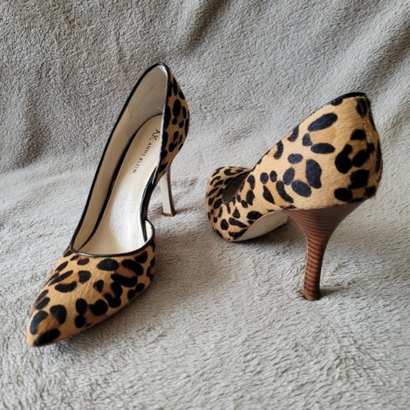 Anne Klein Shoes - Anne Klein Zya leopard print d'orsay heels size 8.5